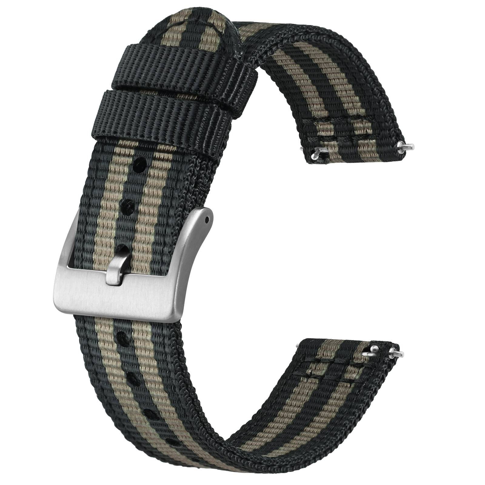 Suede Strap Watch - BISONSTRAP 나일론 시계 스트랩, 퀵릴리즈 시계