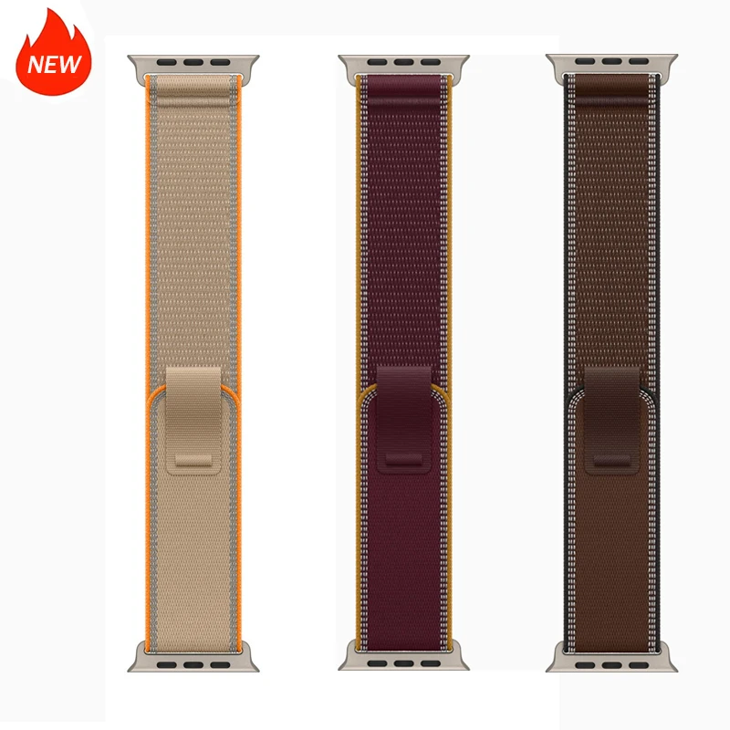 Sport Loop Velcro - 알파인 루프, 새로운 버건디 색상의 나일론