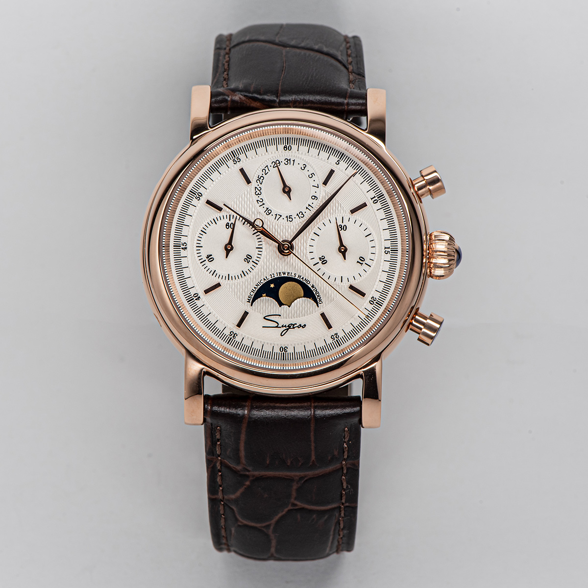Omega Watch Constellation - Sugess 파일럿 크로노 그래프 기계식 시계