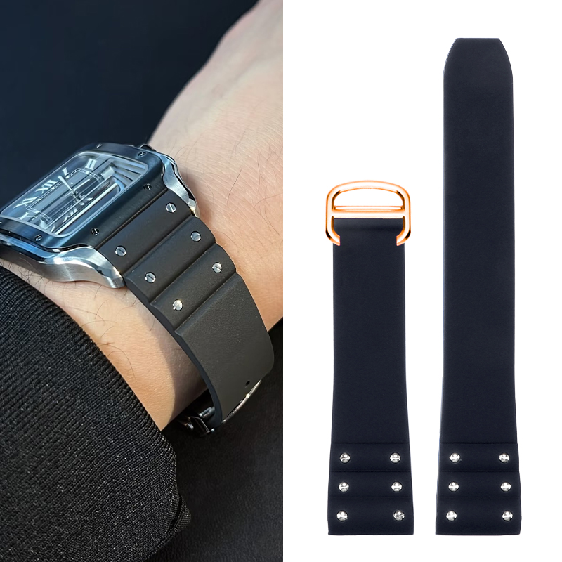 Cartier Watch Tank - 까르띠에 산토스 실리콘 스트랩 용 고품질