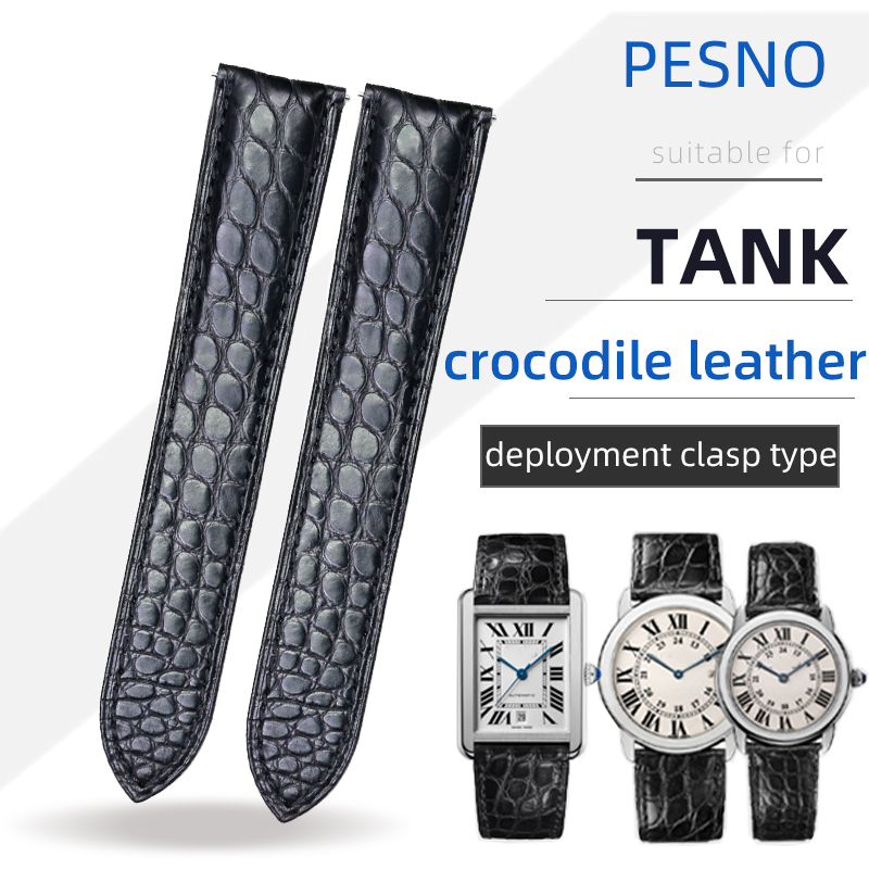 PESNO 까르띠에 탱크 아메리칸 스킨 악어 가죽 라운 - Cartier Watch Tank 리뷰 및 가격