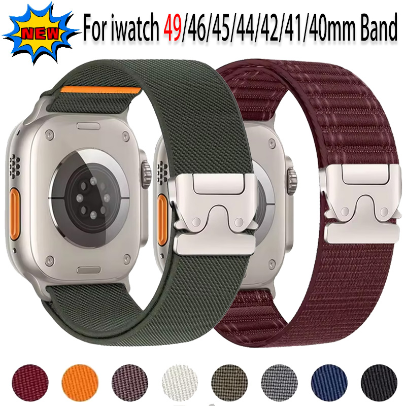 애플 워치 울트라 4/3/2 49mm, 12, 11,  - Parachute Strap Elastic 리뷰 및 가격