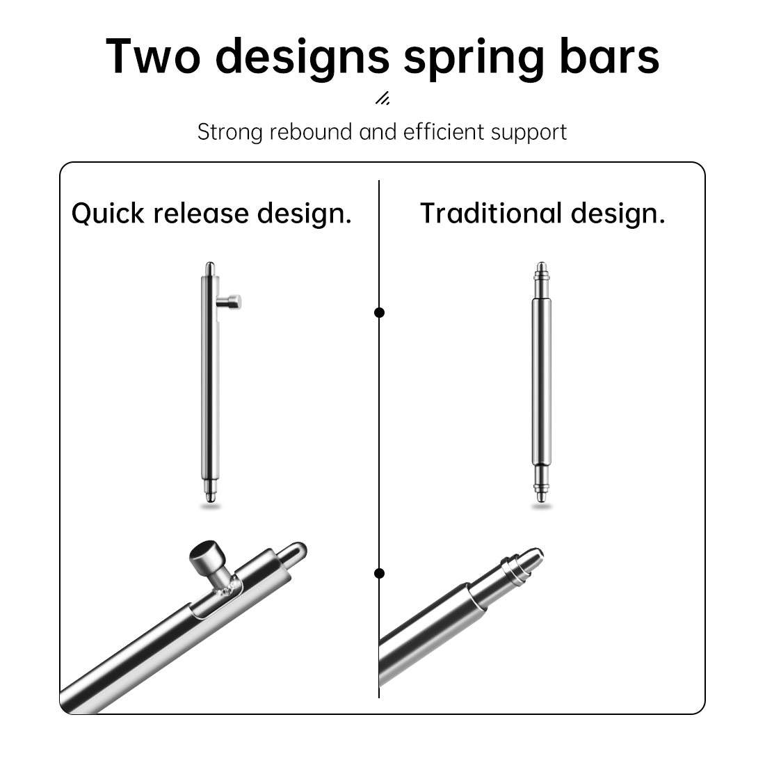 Maikes 316L 스테인레스 스틸 퀵 릴리스 시계  - Curved Spring Bar 리뷰 및 가격