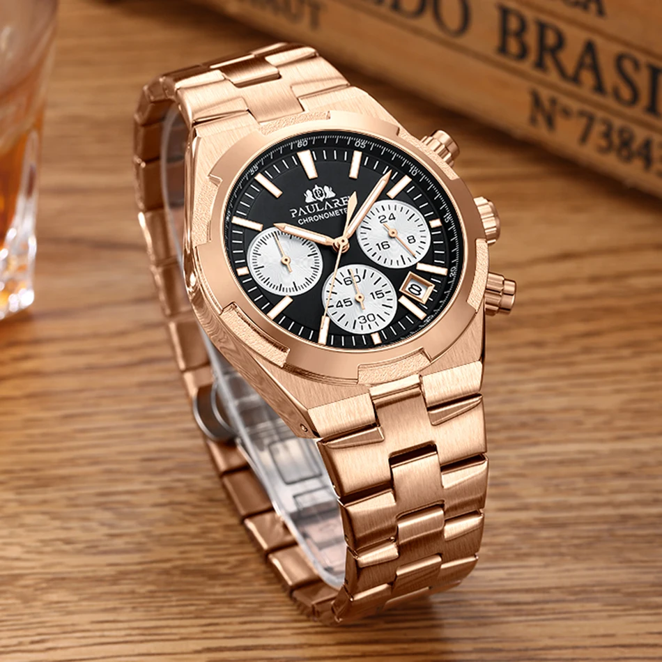 남성용 럭셔리 시계 크로노그래프 발광 로즈 골드 실버  - Cartier Watch Tank 리뷰 및 가격
