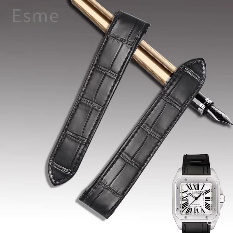 까르띠에 산토스 산도스 100 정품 가죽 시계 밴드용  - Cartier Watch Santos 리뷰 및 가격
