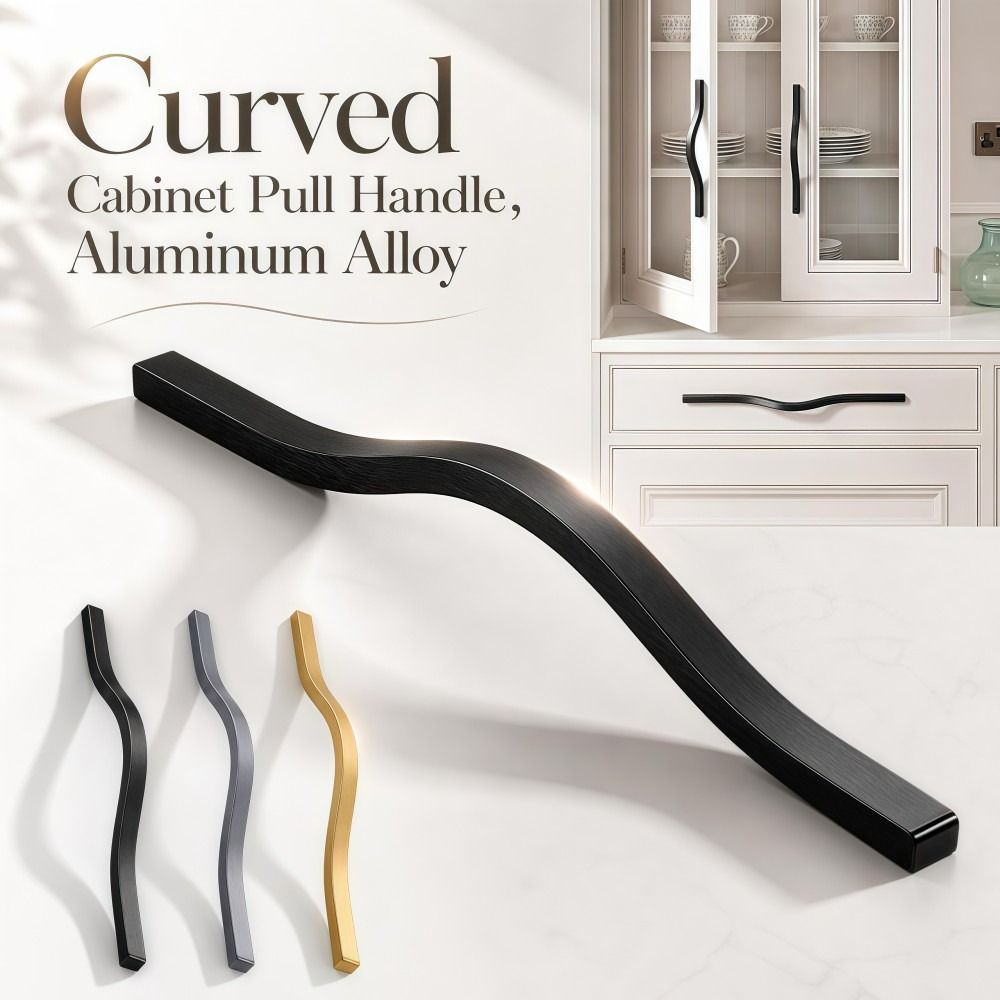 알루미늄 합금 캐비닛 손잡이 다양한 크기 브러시드 마감 - Curved Spring Bar 리뷰 및 가격